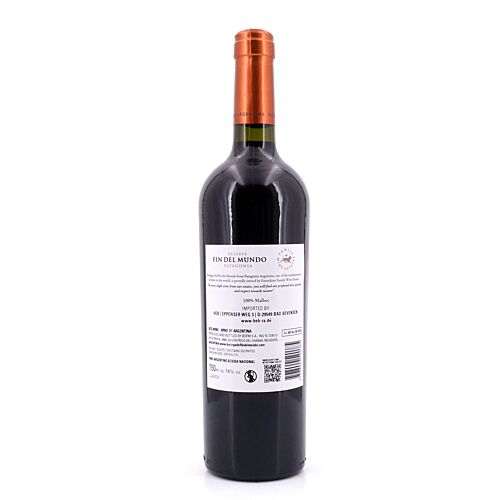 Bodega del Fin del Mundo Reserve Malbec Jahrgang 2022 / 2023 0,750 Liter/ 14.0% vol Produktbild