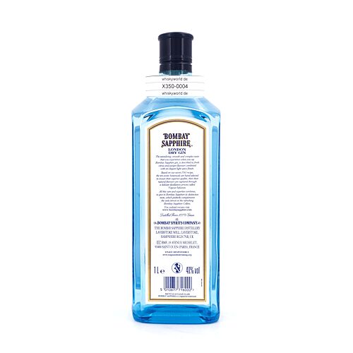 Bombay London Dry Gin Sapphire Literflasche 1 Liter/ 40.0% vol Produktbild