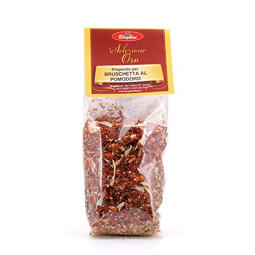 Borghini Pomodori Secchi Italiani Zubereitung für Bruschetta mit Tomaten 100 Gramm Produktbild