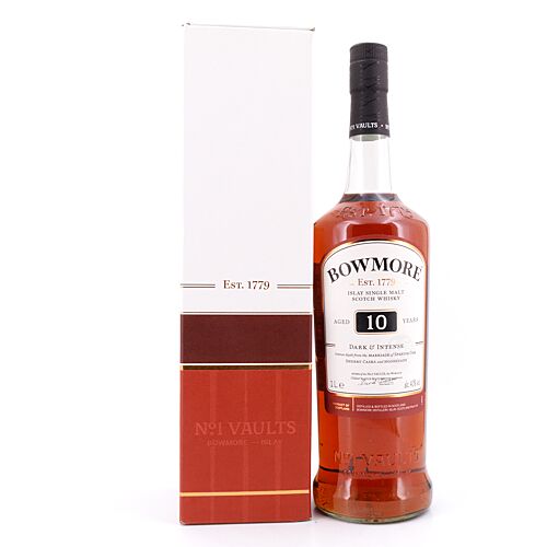 Bowmore 10 Jahre Dark & Intense Literflasche 1 Liter/ 40.0% vol Produktbild