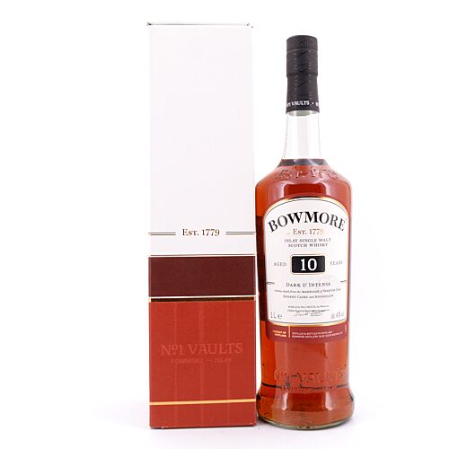 Bowmore 10 Jahre Dark & Intense Literflasche 1 Liter/ 40.0% vol Produktbild