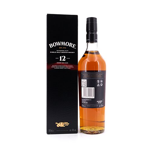 Bowmore 12 Jahre Sherry Oak Collection  0,70 Liter/ 40.0% vol Produktbild