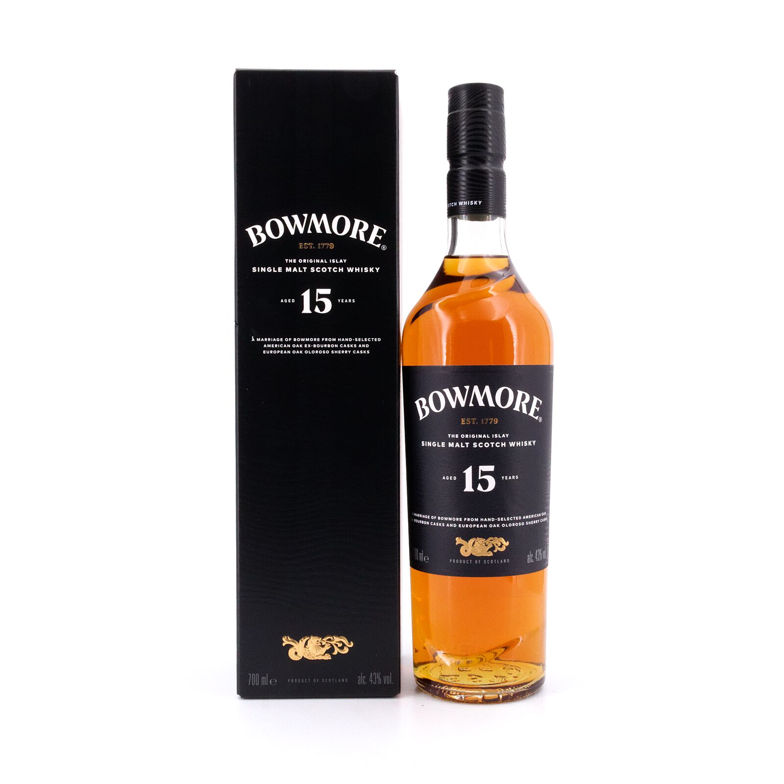 Bowmore 15 Jahre 0,70 Liter/ 43.0% vol
