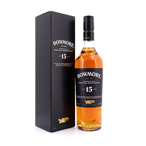 Bowmore 15 Jahre  0,70 Liter/ 43.0% vol Produktbild