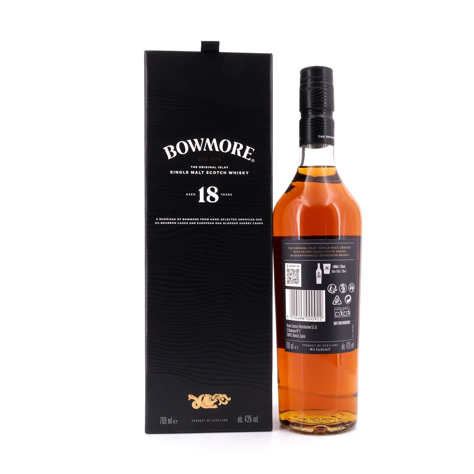 Bowmore 18 Jahre Ex-Bourbon Casks And European Oak Oloroso Sherry