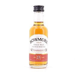 Bowmore Darkest 15 Jahre Miniatur Produktbild