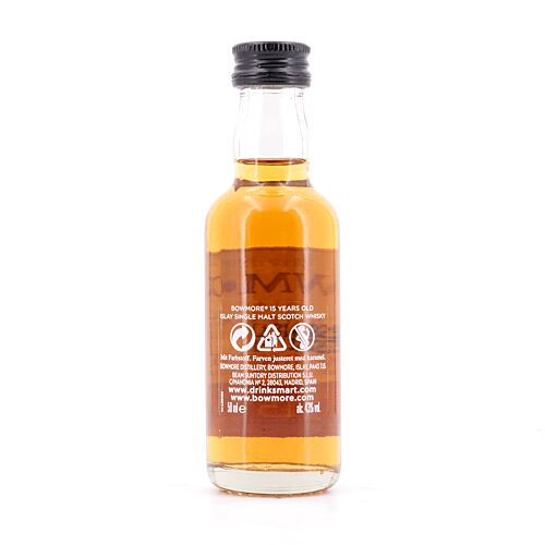 Bowmore Darkest 15 Jahre Miniatur 0,050 Liter/ 43.0% vol Produktbild