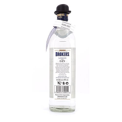 Broker's Premium Dry Gin  0,70 Liter/ 40.0% vol Produktbild