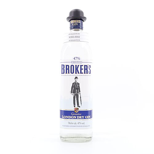 Broker's Premium Dry Gin  0,70 Liter/ 47.0% vol Produktbild