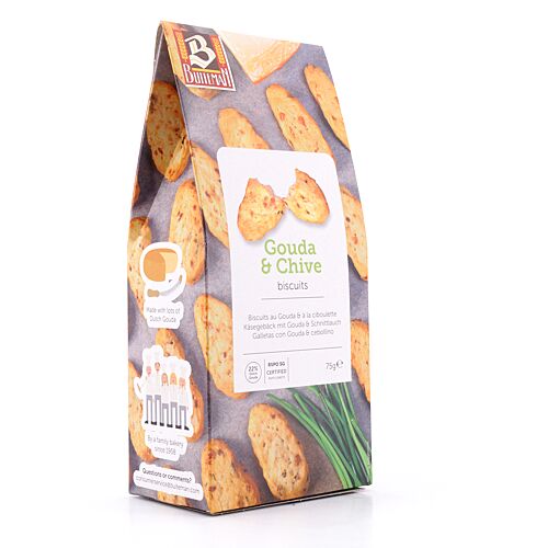 Buiteman Gouda & chive Käsegebäck mit Schnittlauch  75 Gramm Produktbild