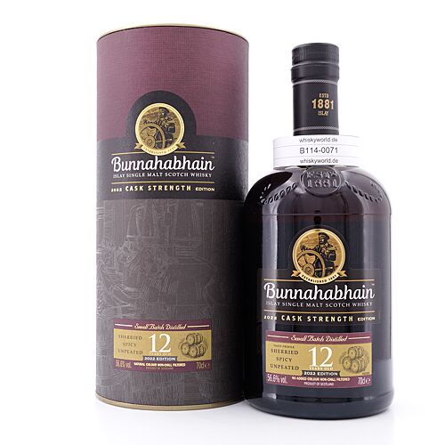 Bunnahabhain 12 Jahre Cask Strength Edition 2022 0,70 Liter/ 56.6% vol Produktbild