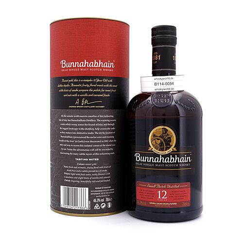 Bunnahabhain 12 Jahre Un-Chillfiltered Small Batch  0,70 Liter/ 46.3% vol Produktbild