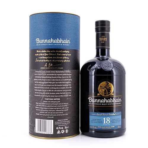 Bunnahabhain 18 Jahre  0,70 Liter/ 46.3% vol Produktbild