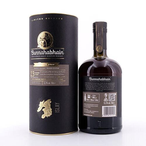 Bunnahabhain Fèis Ìle 2024 Triple Sherry Wood Finish Jahrgang 1999 0,70 Liter/ 53.3% vol Produktbild