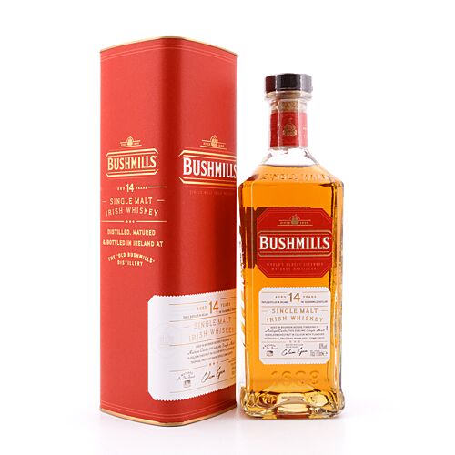 Bushmills 14 Jahre Malaga Cask Finish  0,70 Liter/ 40.0% vol Produktbild