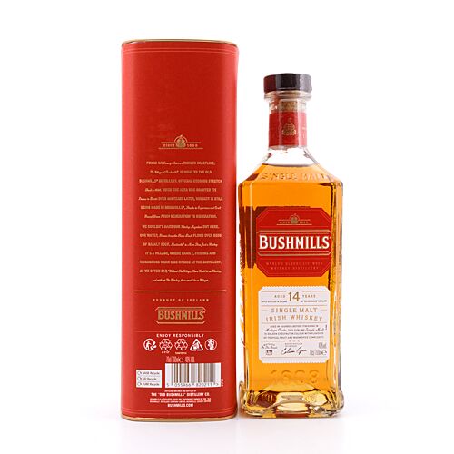 Bushmills 14 Jahre Malaga Cask Finish  0,70 Liter/ 40.0% vol Produktbild