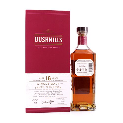 Bushmills 16 Jahre Single Malt Three Woods  0,70 Liter/ 40.0% vol Produktbild
