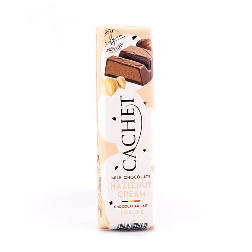 Cachet Milk Chocolate Hazelnut Cream Riegel Vollmilchschokolade gefüllt mit Haselnusscreme 47 Gramm Produktbild