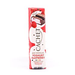 Cachet Milk Chocolate Yoghurt Raspberry Riegel Vollmilchschokolade gefüllt mit Yoghurt und Himbeere Produktbild