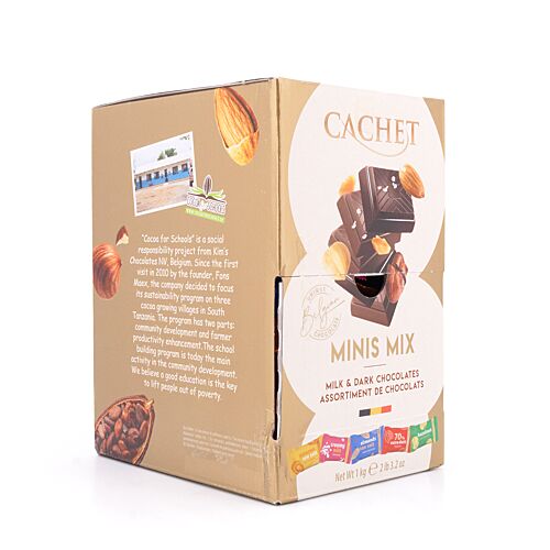 Cachet Minitafeln-Mix aus 5 Sorten 1,00kg ca. 110 Stück einzeln verpackt 1 KG Produktbild