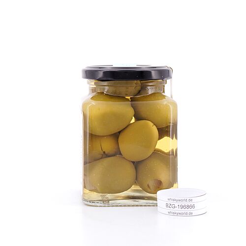 Capirete Gordal grüne Oliven gefüllt mit karamellisierten Ananas 300g 140 Gramm Abtropfgewicht Produktbild