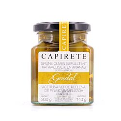 Capirete Gordal grüne Oliven gefüllt mit karamellisierten Ananas 300g Produktbild