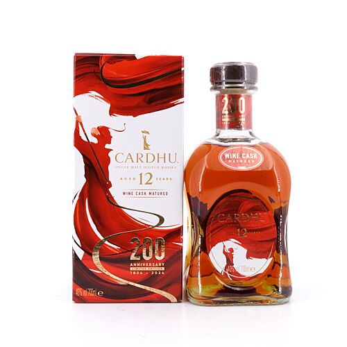 Cardhu 12 Jahre Wine Cask 200th Anniversary 0,70 Liter/ 40.0% vol Produktbild