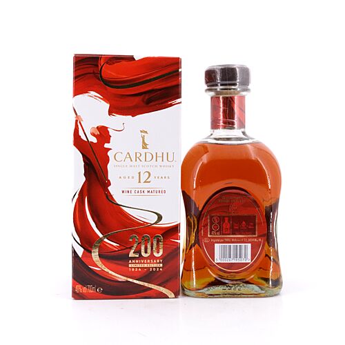 Cardhu 12 Jahre Wine Cask 200th Anniversary 0,70 Liter/ 40.0% vol Produktbild