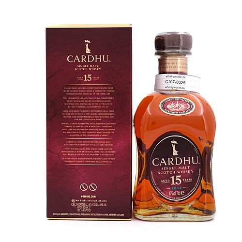 Cardhu 15 Jahre 0,70 Liter/ 40.0% vol Produktbild