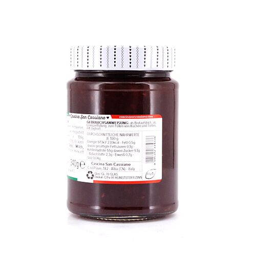 Cascina San Cassiano Confettura Frutti Di Bosco Waldbeeren Konfitüre 340 Gramm Produktbild