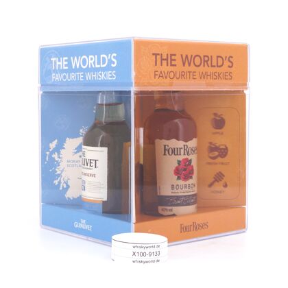 Chivas Brothers The world`s favourite whiskies Miniatur je 5cl Jameson, Four Roses, Chivas Regal 12 y.o. & The Glenlivet Founder`s Reserve 0,20 Liter/ 40.0% vol