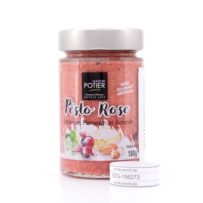 Christian Potier S.A. Pesto Rosè Rosa Pesto-Sauce aus roter Beete mit Parmesan 180 Gramm
