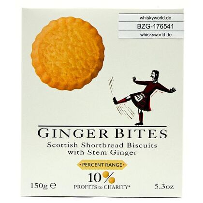 Shortbread House of Edinburgh Shortbread Kekse Ginger Bites  150 Gramm