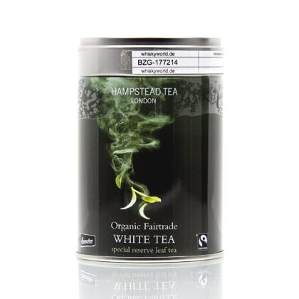 Hampstead Tea BIO Organic White Tea loser Tee in formschöner runder Metalldose 25 Gramm