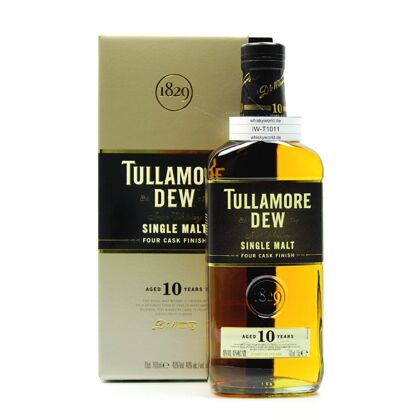 Tullamore Dew 10 Jahre Reifung in Bourbon, Dry Oloroso Sherry, Madeira & Port Casks (Auslaufartikel) 0,70 Liter/ 40.0% vol
