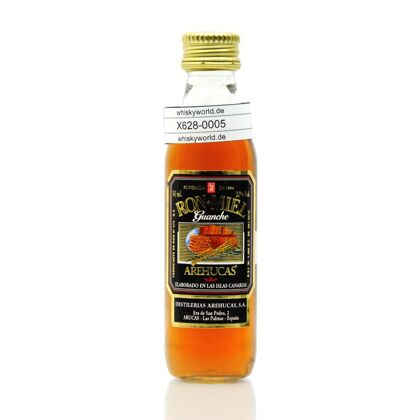 Arehucas Ron Miel Guanche Miniatur Rum-Honiglikör (PET-Flasche) 0,050 Liter/ 20.0% vol