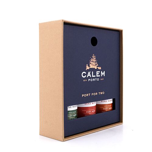 Cálem Port For Two 3 Stck je 0,20l, Ruby Port; Tawny Port & White Port 0,60 Liter/ 20.0% vol Produktbild