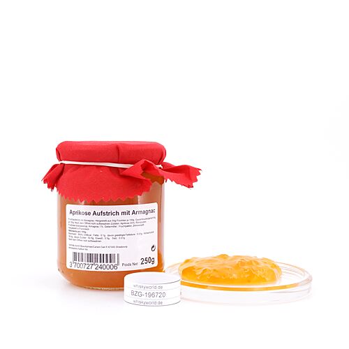 Confiture artisanale Abricot à l´Armagnac Aprikose Aufstrich mit Armagnac 250 Gramm/ 1.0% vol Produktbild