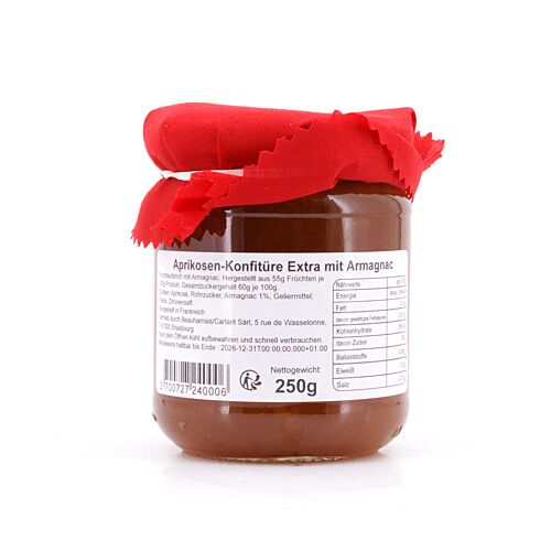 Confiture artisanale Abricot à l´Armagnac Aprikose Aufstrich mit Armagnac 250 Gramm/ 1.0% vol Produktbild