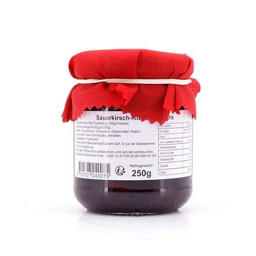 Confiture artisanale Cerise Griotte Sauerkirsch Konfitüre 250 Gramm Produktbild