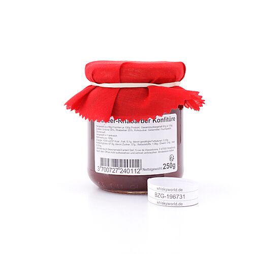 Confiture artisanale Fraise Rhubarbe Erdbeer-Rhabarber Konfitüre 250 Gramm Produktbild