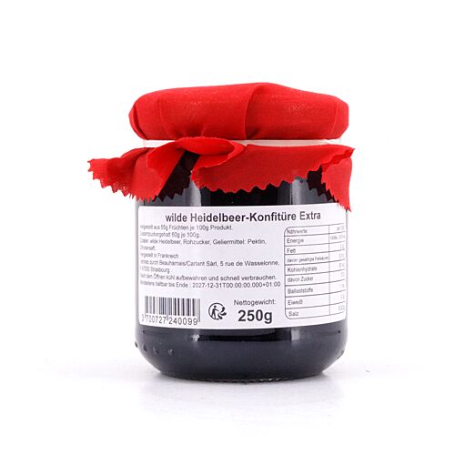 Confiture artisanale Myrtille Wilde Heidelbeer Konfitüre 250 Gramm Produktbild