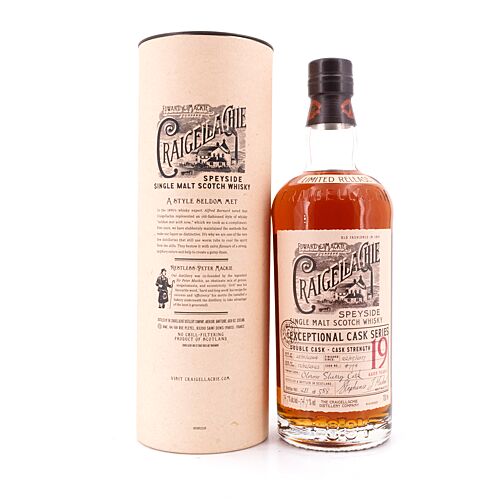 Craigellachie 19 Jahre Exceptional Cask Limited Release 0,70 Liter/ 54.7% vol Produktbild