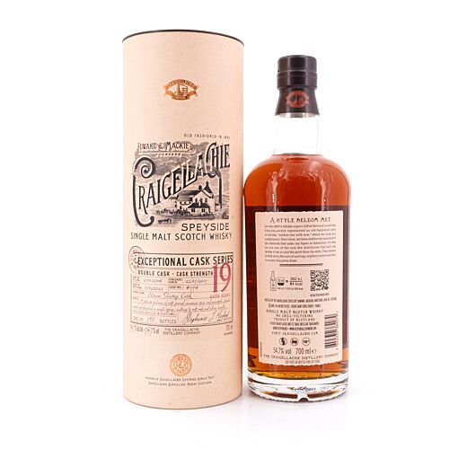 Craigellachie 19 Jahre Exceptional Cask Limited Release 0,70 Liter/ 54.7% vol Produktbild
