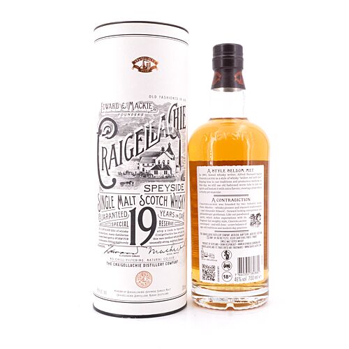 Craigellachie 19 Jahre 0,70 Liter/ 46.0% vol Produktbild