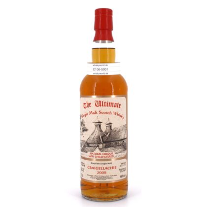 Craigellachie Jahrgang 2008 9 Jahre The Ultimate Single Cask Abfüllung first fill Sherry 0,70 Liter/ 46.0% vol