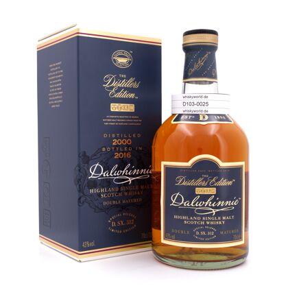 Dalwhinnie Distillers Edition Oloroso Cask finish Jahrgang 2000 0,70 Liter/ 43.0% vol