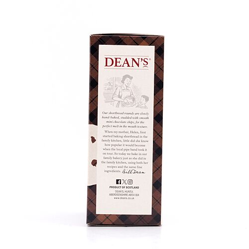 DEAN's Chocolate Chip Shortbread Rounds  130 Gramm Produktbild