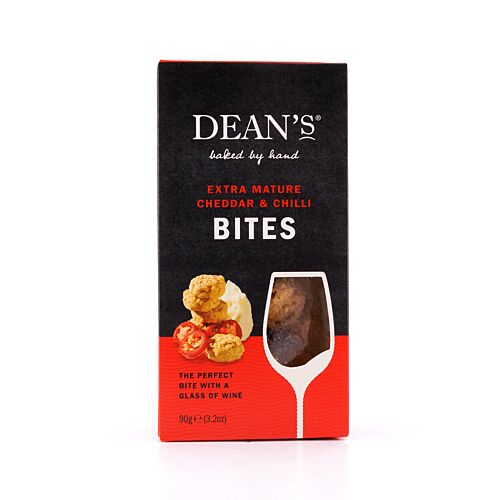 DEAN's Extra Mature Cheddar & Chilli Bites  90 Glas Produktbild