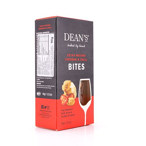 DEAN's Extra Mature Cheddar & Chilli Bites  90 Glas Produktbild